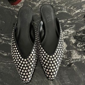 Zara flats with silver studs